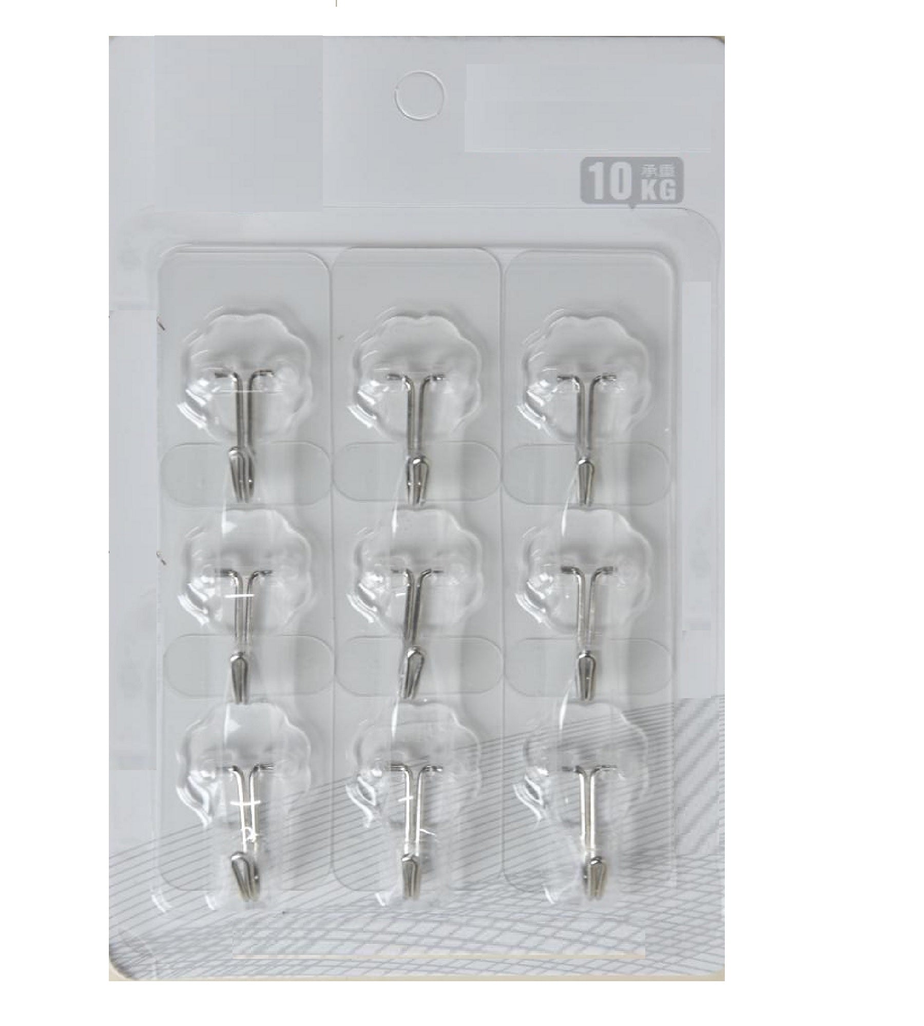 Sigaram Pack of 9 Adhesive 10 KG Capacity Wal Hooks For Home & Office K5065
