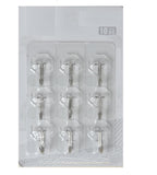 Sigaram Pack of 9 Adhesive 10 KG Capacity Wal Hooks For Home & Office K5065