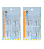Sigaram Pack of 8 Adhesive 3 KG Capacity Wal Hooks For Home & Office K5069
