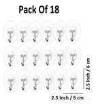 Sigaram Pack of 18 Adhesive 5 KG Capacity Wal Hooks For Home & Office K5070
