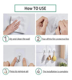 Sigaram Pack of 18 Adhesive 10 KG Capacity Wal Hooks For Home & Office K5071