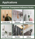 Sigaram Pack of 12 Adhesive 10 KG Capacity Wal Hooks For Home & Office K5072