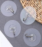 Sigaram Pack of 6 Adhesive 3 KG Capacity Wal Hooks For Home & Office K5073