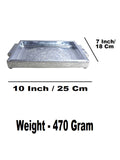 Sigaram 8x12 Inch Wooden Silver Plated Choky Tray Wedding Return Gifts & Festivals K5171