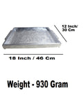 Sigaram 12x18 Inch Wooden Silver Plated Choky Tray for Wedding Return Gifts K5174
