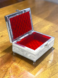 Sigaram 7x5 Inch Silver Plated Wooden Pooja Box For Home Pooja Box K5217