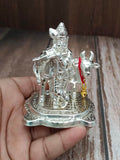 Sigaram 3 Inch Silver Plated Krishna Idol with Cow & Calf For Housewarming Gift K5223