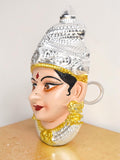 Sigaram 9 Inch Silver Plated Lakshmi Face Mukoot for Home & Varalakshmi Festival K5232