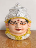 Sigaram 9 Inch Silver Plated Lakshmi Face Mukoot for Home & Varalakshmi Festival K5232