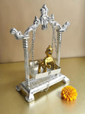 Sigaram Silver Plated Bala Krishna Pooja Jhula – Silver Finish Krishna Swing K5237