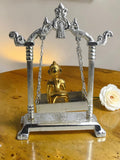 Sigaram Silver Plated Bala Krishna Pooja Jhula – Silver Finish Krishna Swing K5237