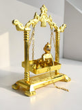 Sigaram Gold Plated Bala Krishna Pooja Jhula – Gold Finish Krishna Swing K5238