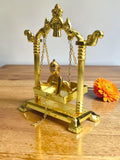 Sigaram Gold Plated Bala Krishna Pooja Jhula – Gold Finish Krishna Swing K5238