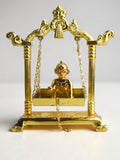 Sigaram Gold Plated Bala Krishna Pooja Jhula – Gold Finish Krishna Swing K5238