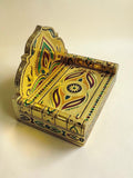 Sigaram 8x5 Inch Wooden Gold Plated Simhasan for Home God Idols Simhasan K5241