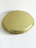 Sigaram 12 Inch Gold Color Peacock Design Steel Pooja Thali Plate for Home Puja & Wedding Functions K5255