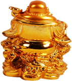 Happy Man - Laughing Buddha Vastu Showpiece for Office-Desk, Table Decor, Home, shop and Car Dashboard - K829