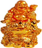 Happy Man - Laughing Buddha Vastu Showpiece for Office-Desk, Table Decor, Home, shop and Car Dashboard - K829