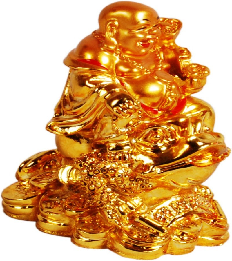 Happy Man - Laughing Buddha Vastu Showpiece for Office-Desk, Table Decor, Home, shop and Car Dashboard - K829