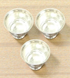 Sigaram 2.5 Inch Silver Plated Plain Kum Kum Cup for Home & Temple Pooja Decor K4957