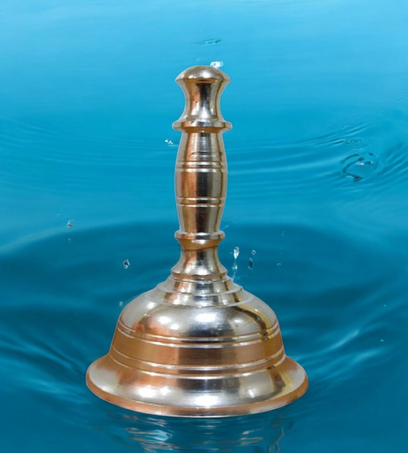 Sigaram 4.7 Inch Brass Pooja Bell For Home Pooja Decore K4493