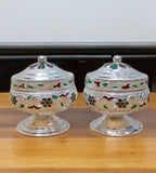 Sigaram Copper Meena Sindoor Kum kum Dabbi For Home Pooja Decor K4501