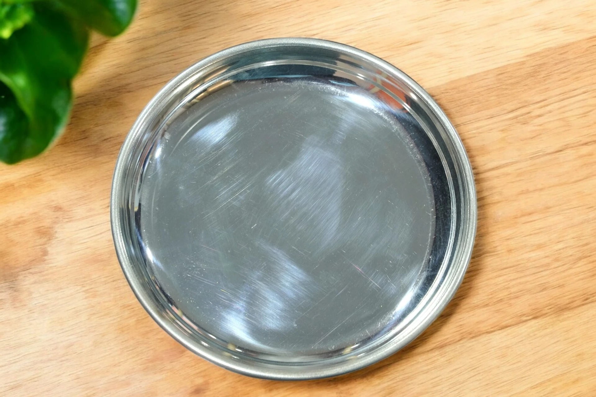 Sigaram German Silver 7 Inch Plain Plate for Home Pooja Decor K3119