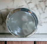 Sigaram German Silver 10 Inch Plain Plate for Home Pooja Decor K3122