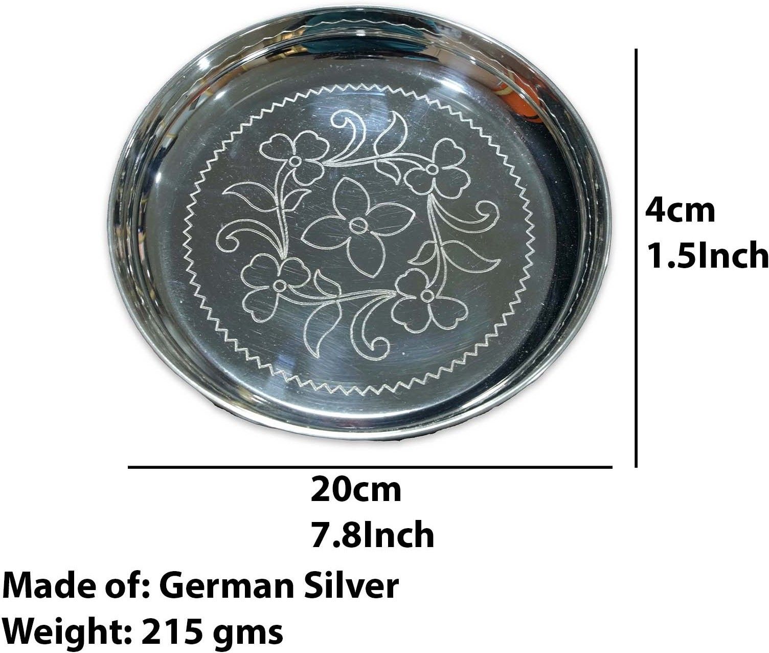 Sigaram Pooja Plate with Stand is best for Home, Office and Temple Poojas K3125