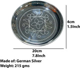 Sigaram Pooja Plate with Stand is best for Home, Office and Temple Poojas K3125
