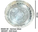 Sigaram 11 Inch Pooja Plate with Stand is best for Home, Office and Temple Poojas K3128