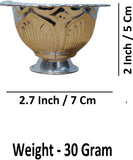 Sigaram Brass 2 Inch Fancy Kum Kum Bharani Cup For Home Pooja Decor K4590