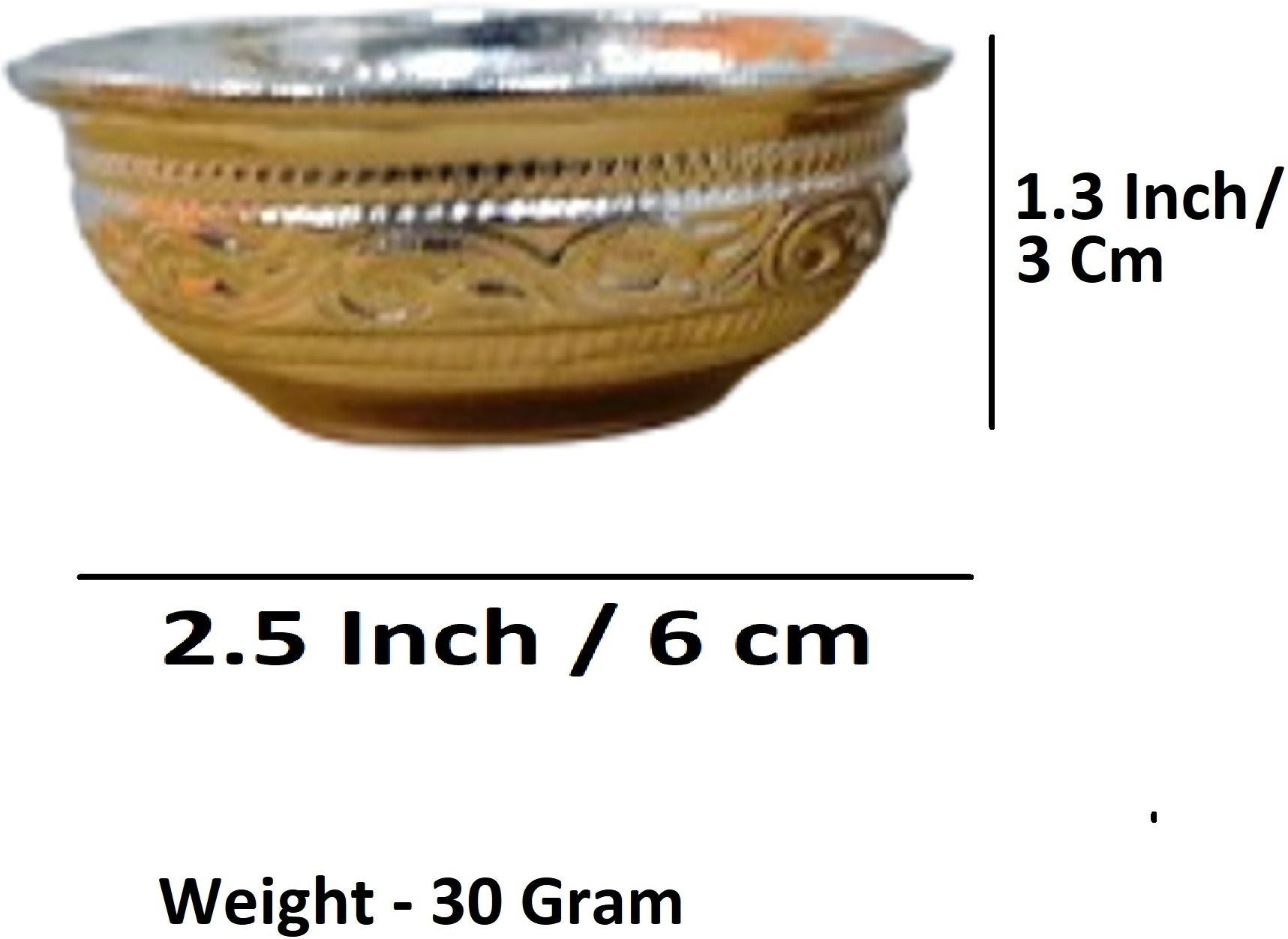 Sigaram German Silver Kum Kum Bharani Cup For Home Pooja Decore K4588
