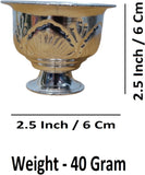 Sigaram German Silver 2.5 Inch Kum Kum Bharani Cup For Home Pooja Decore K4595