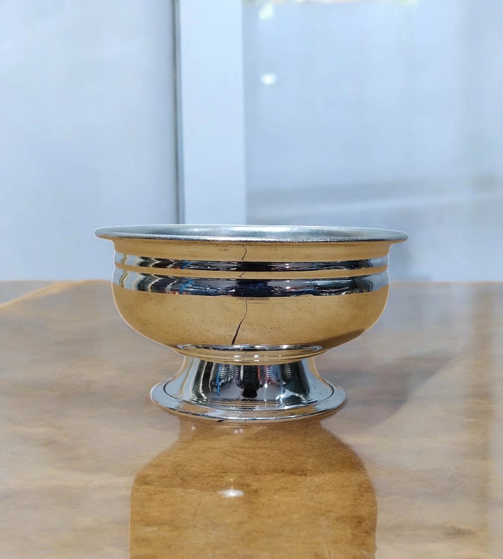 Sigaram German Silver 2 inch Plain Kum Kum Bharani Cup For Home Pooja Decore K4589