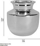 Sigaram German Silver 4 Inch Plain Chambu For Home Pooja Decor K3973