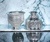 Sigaram German Silver 2.5 Inch Kum Kum Bharani Cup For Home Pooja Decor K2527