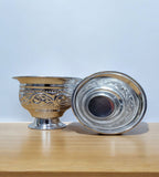 Sigaram 2 Inch German Silver KumKum Barani is best for Home, Office and Temple Poojas K3116