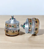 Sigaram Copper 1.5 Inch Meena Sindoor Kum Kum Dabbi For Home Pooja Decor K4607