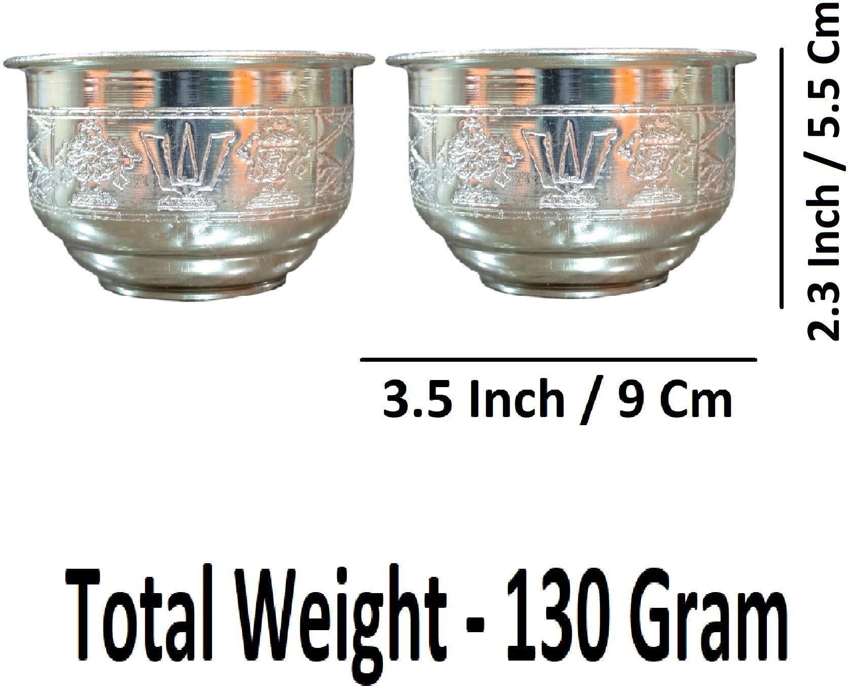 Sigaram Brass 3.5 Inch Tirumala Prasadam Bowl For Home Pooja Festival K4650