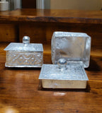 Sigaram Copper Square Shape Meena Sindoor Kum Kum Dabbi For Home Pooja Decor K4613