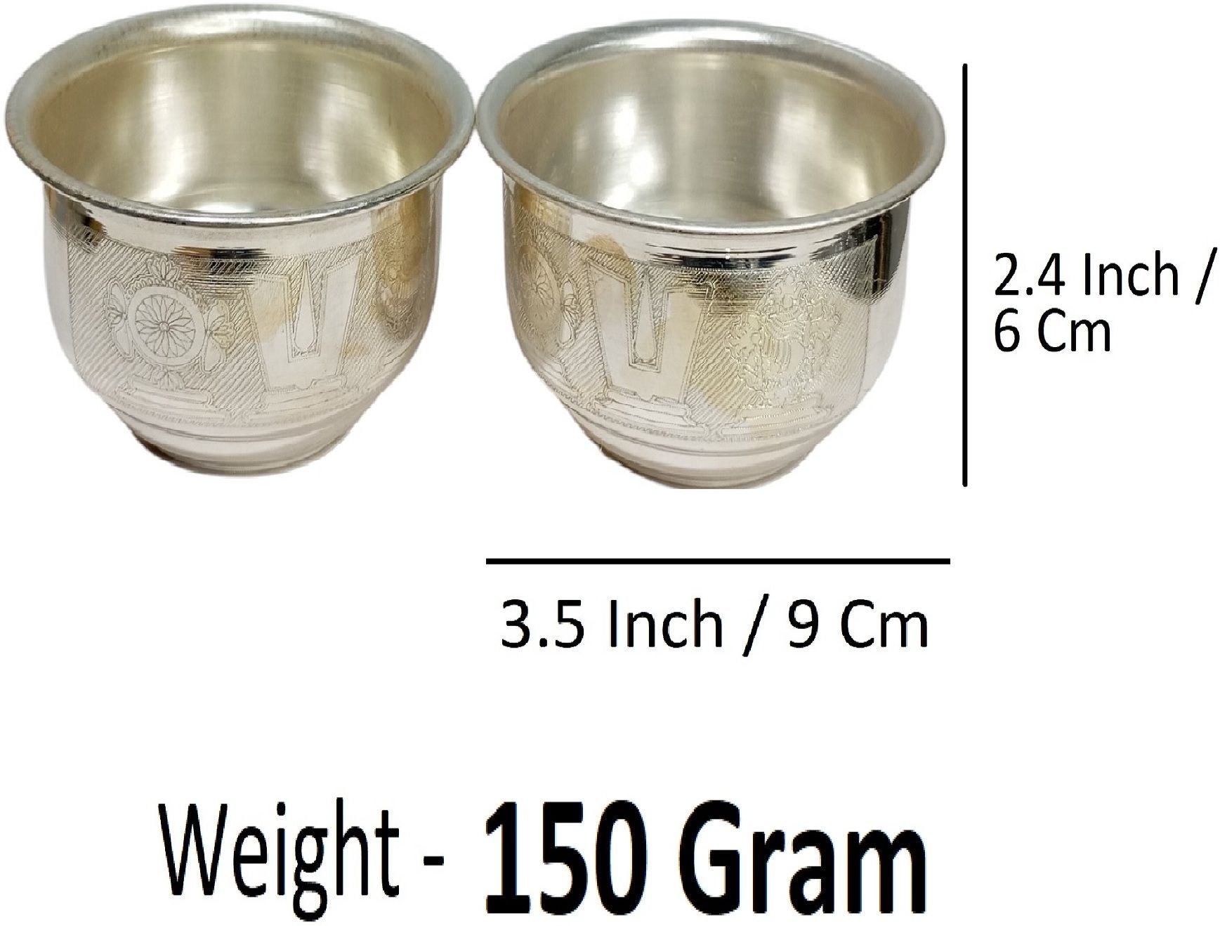 Sigaram Brass 3.5 Inch Tirumala Bowl For Home Pooja Decor K4558