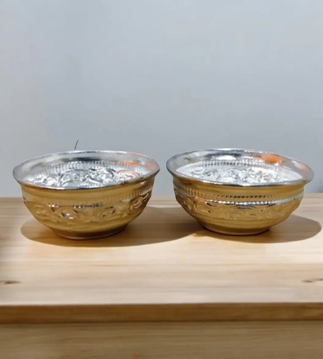 Sigaram German Silver Kum Kum Bharani Cup For Home Pooja Decore K4426