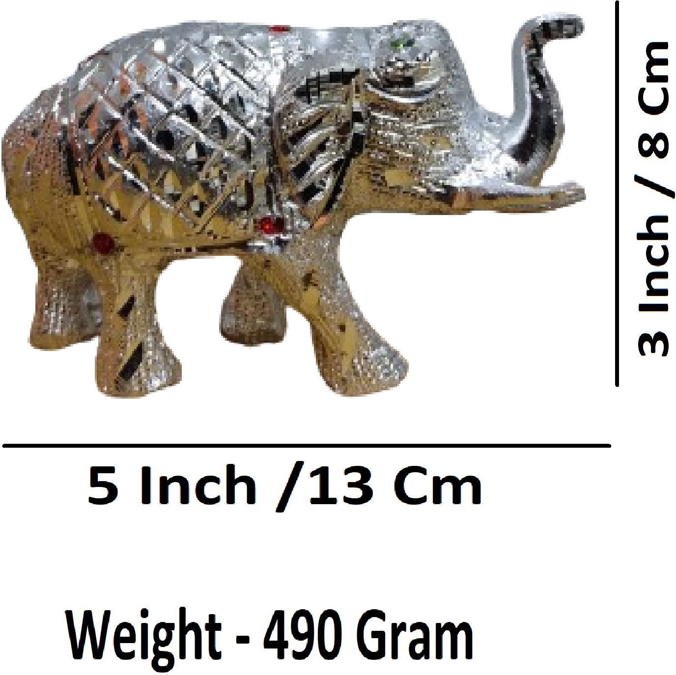 Sigaram 3 Inch Metal Elephant For Home Pooja Decore K4435