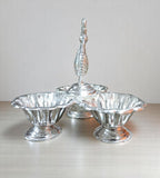 Sigaram Brass 3.5 Inch Peacock Handle Panchwala Kum Kum Cup for Home Pooja Décor K4717