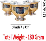 Sigaram German Silver 2.5 Inch Kum Kum Bharani Cup For Home Pooja Decor K4637