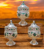 Sigaram Copper Meena Sindoor kum kum Dabbi For Home Pooja Decor K4504