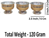 Sigaram German Silver 2 Inch Kum Kum Bharani Cup For Home Pooja Decor K4638