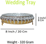 Sigaram 8 Inch Wedding Trayy For Pooja Festival and Wedding Ceremany K4452