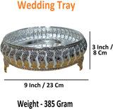 Sigaram 9 Inch Wedding Tray For Pooja Festival and Wedding Ceremany K4459